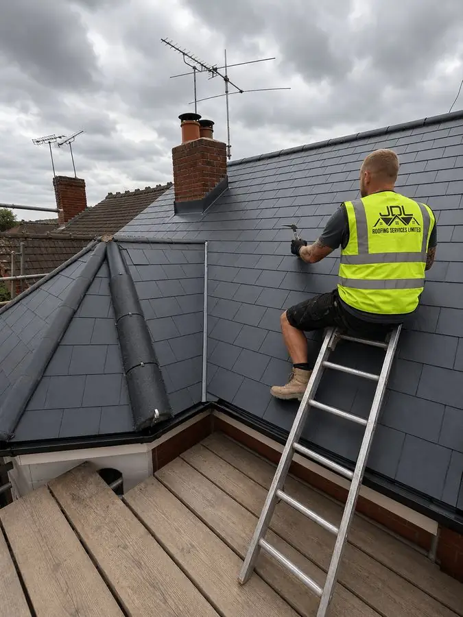 Slate roofing
